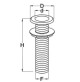 Plastic drain sockets with 155 mm  - BS2369X - CanSB 